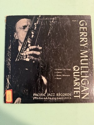Gerry Mulligan Quartet & Lee Konitz 10'' Pacific Jazz Records 33 rpm PJLP-2
