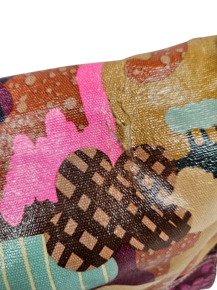 Bolso Bandolera para Laptop Fossil Key-Per Colorido de Lona Recubierta Mensajero Foto 3 de 4