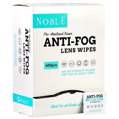 Noble Anti-Fog Pre-Moistened Lens and Screen Cleaning Wipes for Glasses Eyewe...