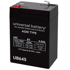 New 6v 6 volt Peg Perego Replacement Battery 4.5ah