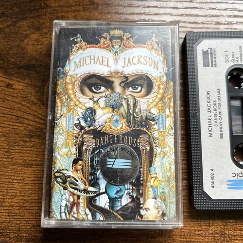 Dangerous Michael Jackson Cassette tape Epic tested excellent condition - Picture 2 of 6