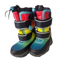 Rainbow Kids Snow Flurry Insulated Winter Boots Lands End Toddler 6M used