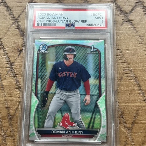 2023 Bowman Chrome Prospects Roman Anthony Lunar Glow Refractor (RC) PSA 9