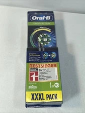 Sealed Oral B Cross Action Black 10 Pack Head Refill 