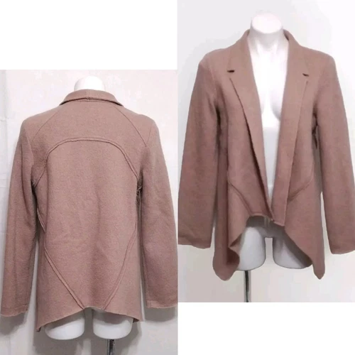 VALENTINO Giacca cardigan Cabi Valentina lana cotta drappeggio colletto aperto davanti Lagenlook M