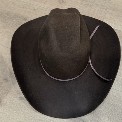 MHT Master Hatters Texas 7X Beaver Quality Sheepskin Leather Hat Brown 6 7/8