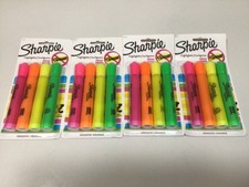 4 Packs of 4: Sharpie Highlighter Pink/Orange/Yellow/Green 16 Count Total