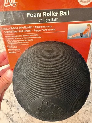 Trigger Point Performance 5'' Tiger Ball Foam Roller Massage Ball, Firm Black