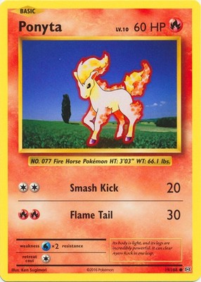 Ponyta - 19/108 - Common - Moderately Played