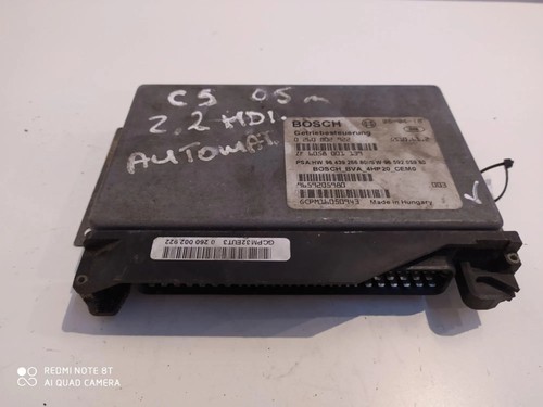 CITROËN C5 I DC Getriebesteuergerät 0260002922 2.20 Diesel 2002 28604313