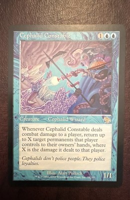 4x MTG Magic The Gathering, Cephalid Constable, Judgment, NM/M