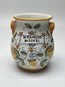 ANCIEN POT A Biscuit Decor Branche De Houx EUR 18,00 - FR