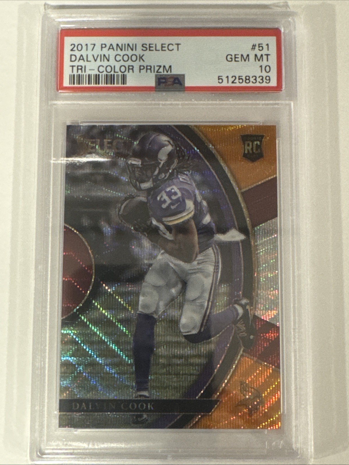 Dalvin Cook Panini Select #51 Tri-Color