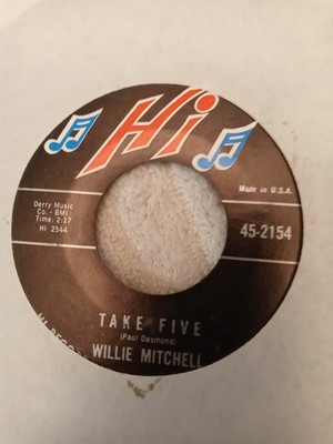 Northern Soul WILLIE MITCHELL 45 rpm HI 45-2154 TAKE FIVE  1969