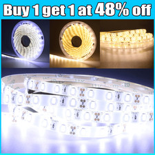Ultra Bright 12V LED Strip Lights 5630 SMD Waterproof Lamp Warm White Cool White