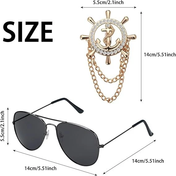 Hugh Hefner Capitán Sombrero Adulto Playboy Yate Marinero Barco Disfraz Accesorio Nuevo Foto 2 de 4