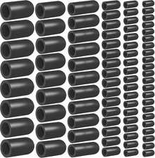 80PCS Vacuum Hose Caps, Connector Assortment 6 Sizes Black Rubber Cap, Automotiv