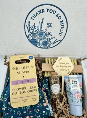 Lehrer Danke Geschenkbox Gartenarbeit Motiv ''Helping Me Grow'' Geschenkfertig