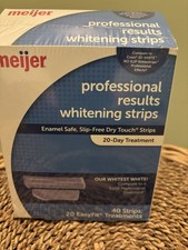 Teeth Whitening Strips 40 Strips/20 Day Treatment Meijer New Sealed