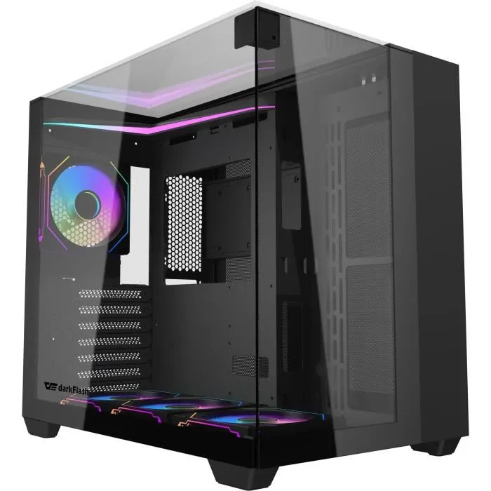 DARKFLASH TH285 PC CASE, ATX/MICRO-ATX/MINI-ITX MOTHERBOARD SUPPORT, 4 ARGB FANS - Immagine 2