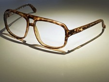 Vintage RARE Oscar De La Renta Eyeglass Frames Thick Plastic Tortoise Italy Made