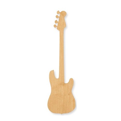 Guitar 5 Wood Cutout Craft Blank, Unfinished Baltic Birch DIY Shape for Crafts
