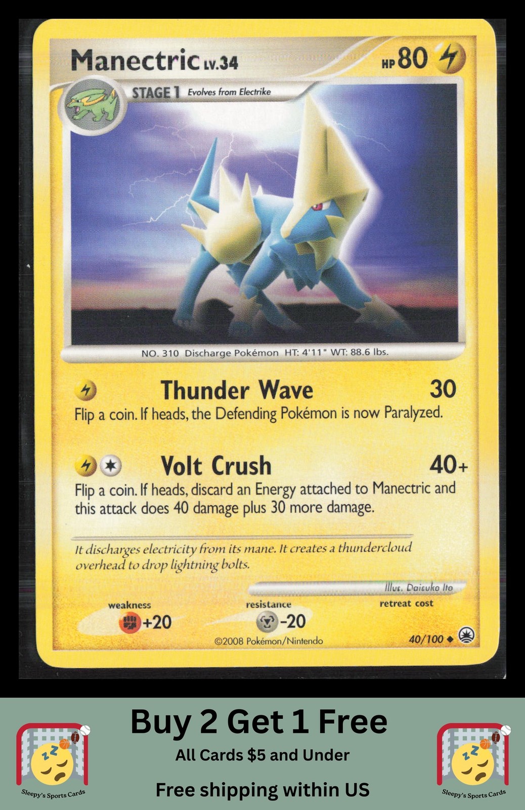 Manectric Majestic Dawn #40/100