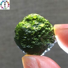 12Ct Moldavite Genuine Raw Moldavite Crystal from Czech Republic PICcertificate