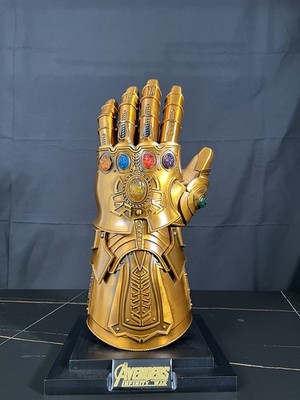 Instock！HCMY Thanos Infinity Gauntlet Full Metal 1:1 Wearable Cosplay Statue LED