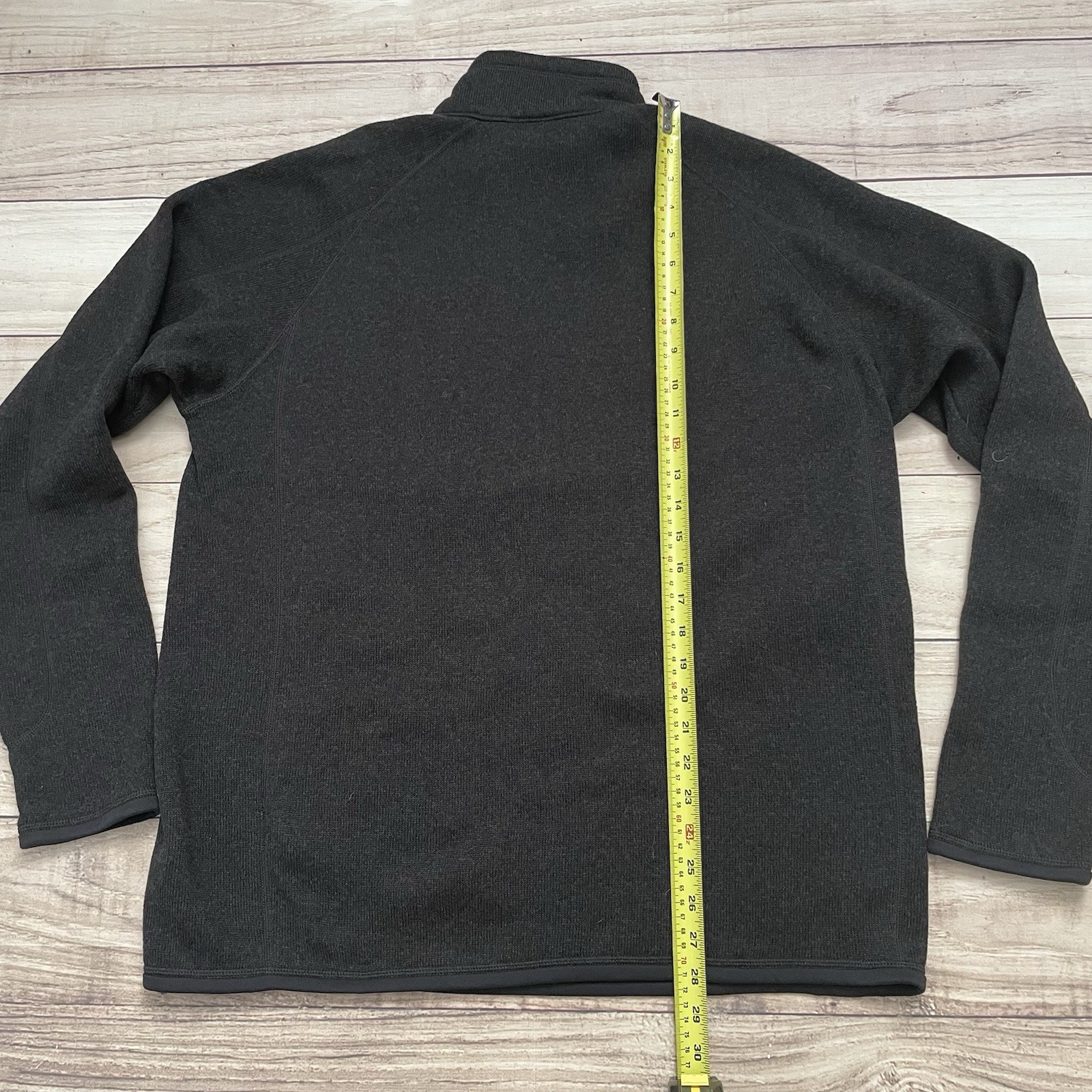 Patagonia Better Sweater Black Jacket Mens Large 1/4 Zip Fleece Logo Embroidered thumbnail 9