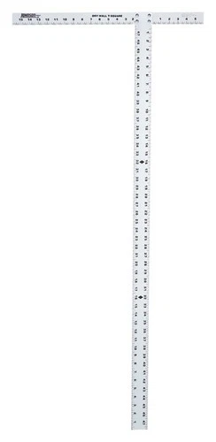 Johnson JTS48 Aluminum 1/8 in. Thick SAE Drywall T-Square 48 L in.