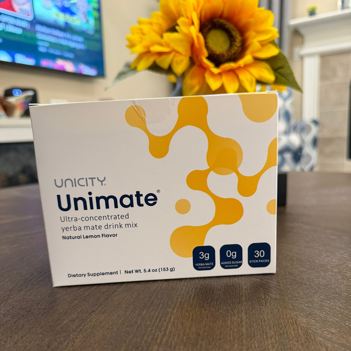 Unicity Unimate Lemon Flavor Supplement – Pack of 30 – New – Free