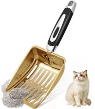 Stainless Steel Cat Litter Scoop,Metal Cat Litter Scoop,Kitty Metal Scooper,S...