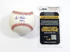 Bob Feller HOF 61 Signed Rawlings OML Baseball Auto Autograph JSA COA