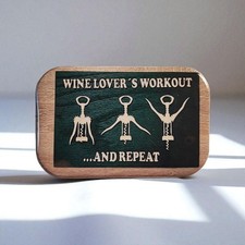 Wine Lovers Workout | Kühlschrankmagnet | NEU