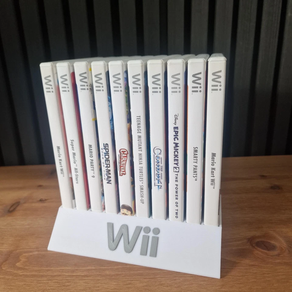 Nintendo Wii / Wii U Game Holder Display Stand Rack - Holds 10 Games - Image 2 of 4
