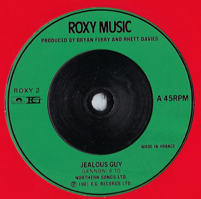 7'' - Roxy Music - Jealous Guy - EG - Roxy 2 #2