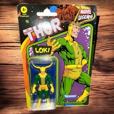 Marvel Legends NEW Loki Retro Collection 3.75 Inch Figure Thor Avengers Kenner