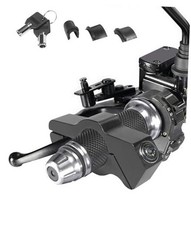 Motorcycle Lock,Adjustable Motorcycle Anti Theft Brake Lock,Heavy Duty Black