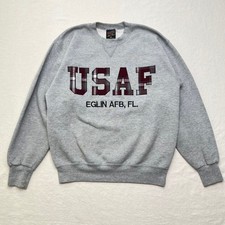 Vintage Men's US Air Force Elgin AFB FL Crewneck Sweatshirt Made In USA Meduim