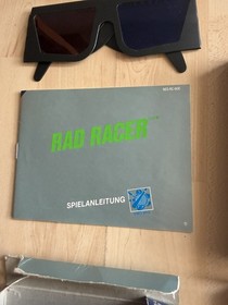 Rad Racer NES OVP CIB NOE komplett mit 3D Brille + Schutzh&uuml;lle aus Sammlung