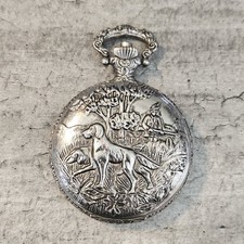 Swiss Made, Hunter Themed, Vintage Churchhil Antimagnetic Pocket Watch.