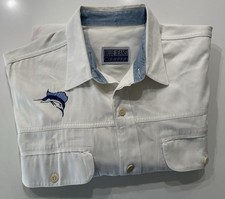 Vintage Calvin Kleins Blue Jean Cotton Denim 90 s Button Down Shirt