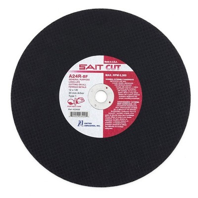 Sait 23459 16in x 1/8in x 1in Arbor Abrasive Cut-Off Wheel for Metal