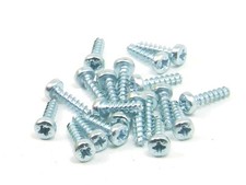 Schrauben f&uuml;r Kunststoff 2.5mm x 10mm Zylinder Pozidriv Stahl Zink
