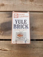 Duke Cannon soap Buffalo Trace Fire Place Scent Box Is Bent Writing Soap Good