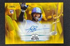 2025 Topps Stadium Club Ryan Bliss Auto RC Rookie Yellow #SCBA-RB Mariners
