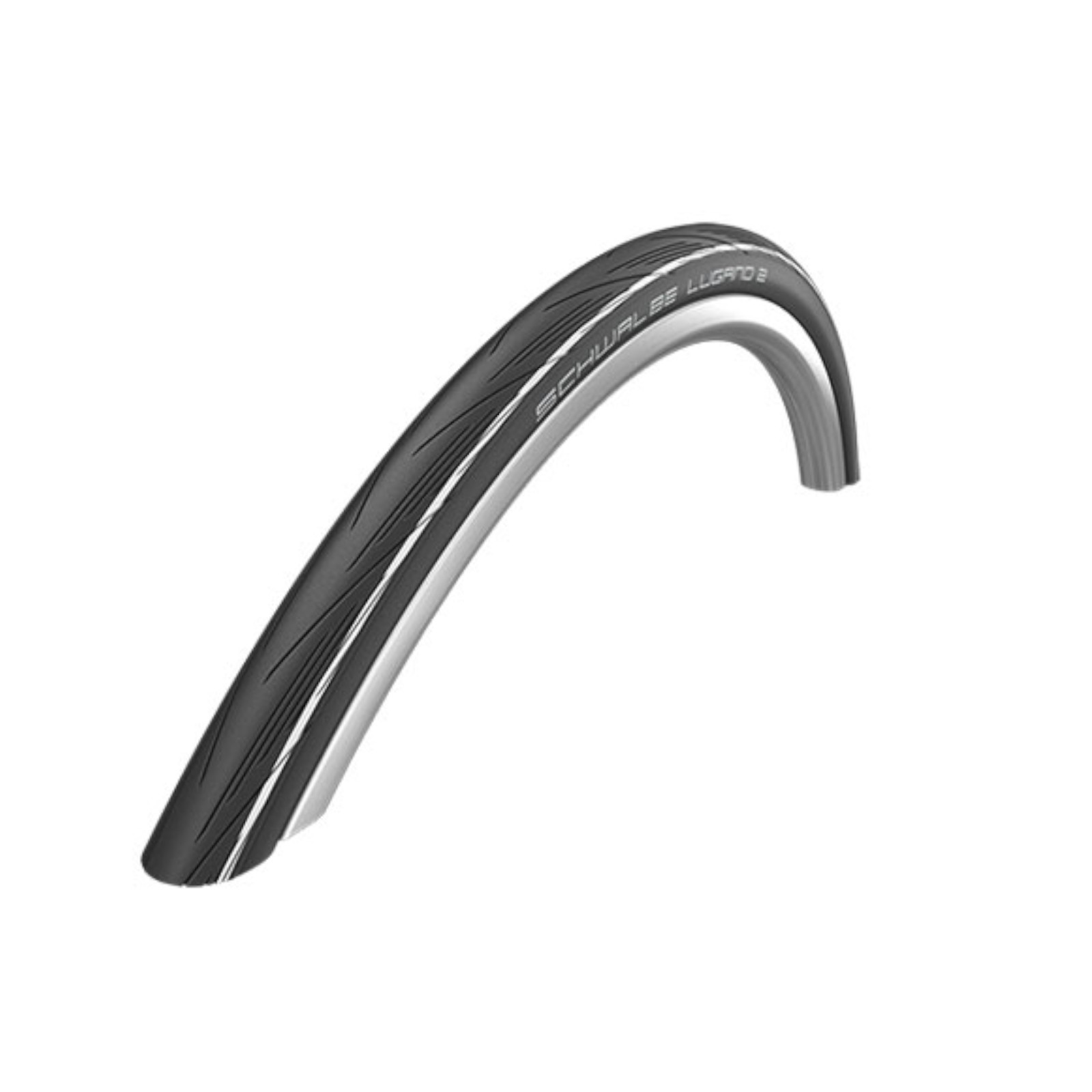 700c Bike Tyre Schwalbe Lugano 2 700x25c White Stripe Road Bike Tyre
