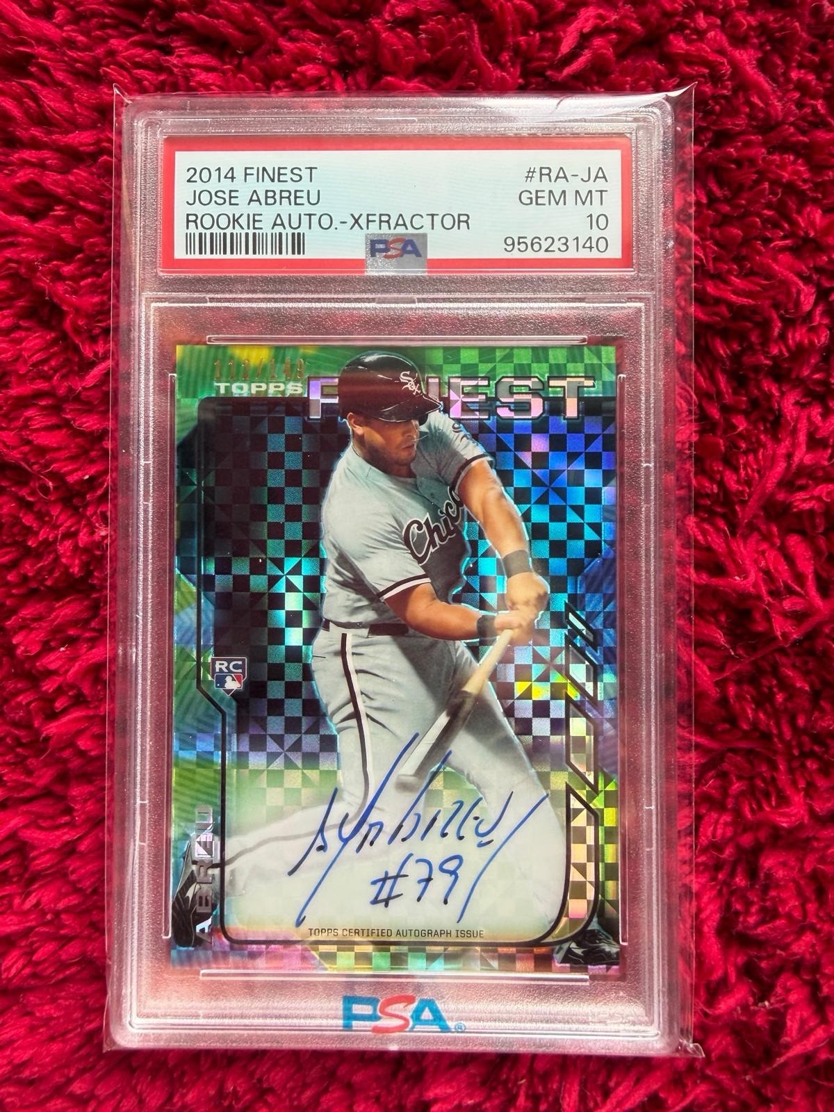 2014 Topps Finest - Rookie Autographs José Abreu #RA-JA X-Fractor /149 (AU, RC)