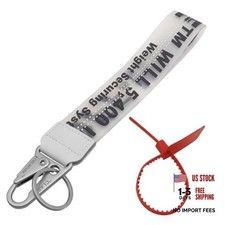 Car Keychain,Webbing Keychain Wrist Strap with Key Ring,Car Black